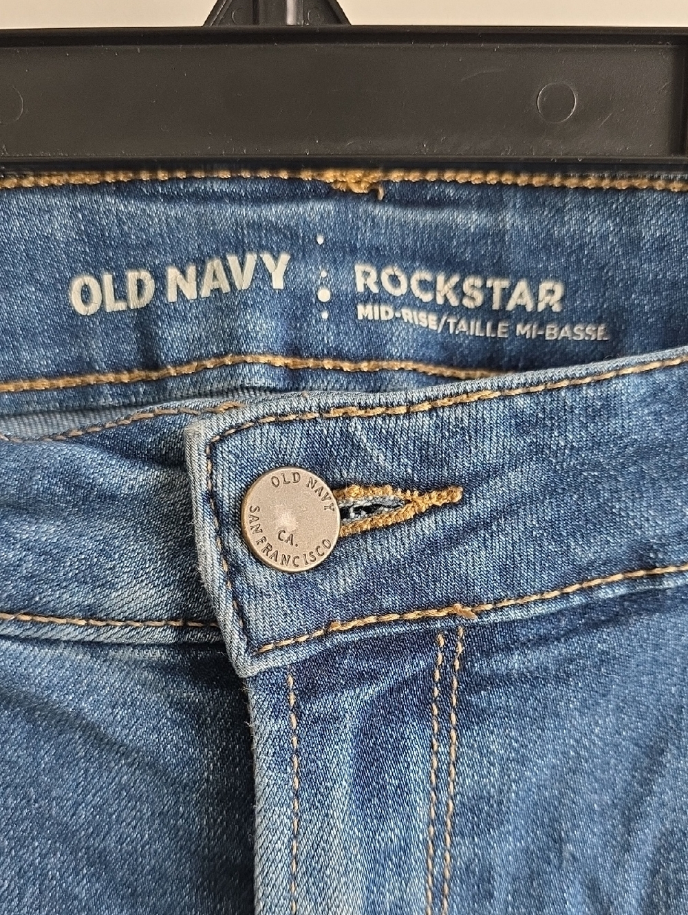 Old Navy Skinny Rockstar Jeans Mid Rise Size 14 G030 - Picture 2 of 5